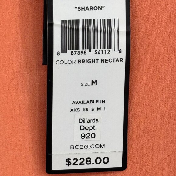 BCBGMAXAZRIA womens Sharon Bright Nectar silk dress size medium new $228 - Picture 4 of 12